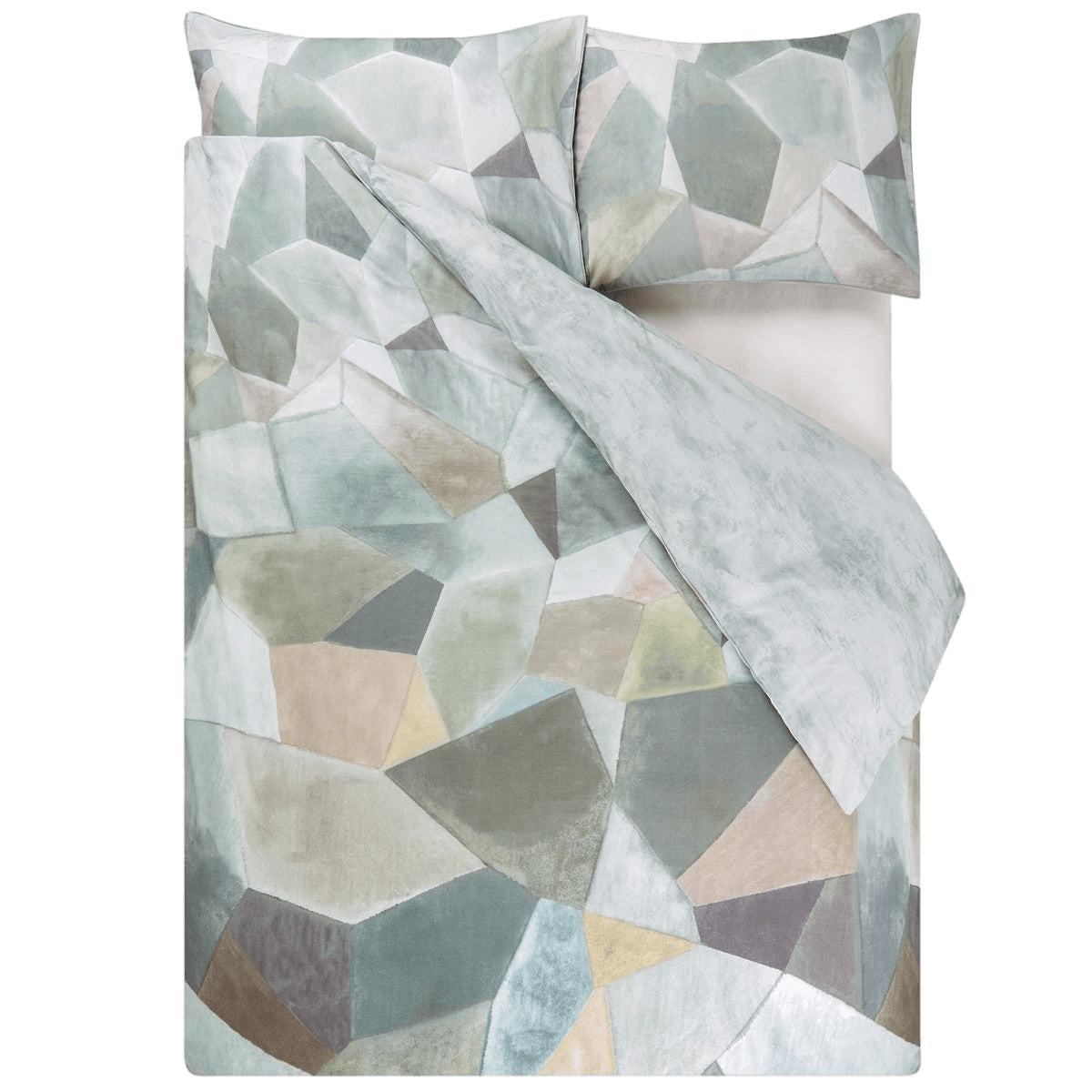 Designers Guild Geo Moderne Pewter Duvet Cover Stoc Casa