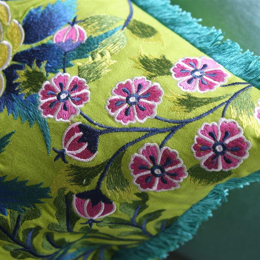 Almofada Designers Guild Brocart Decoratif Embroidered Lime - Stoc Casa