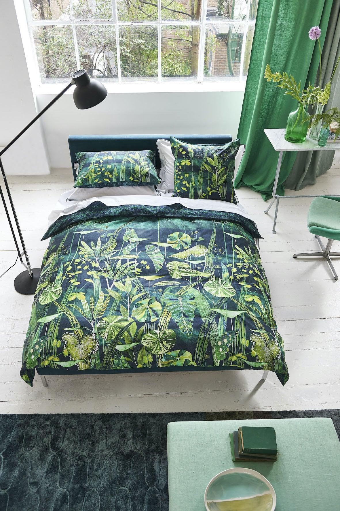 Capa de Edredon Designers Guild Arjuna Leaf - Stoc Casa