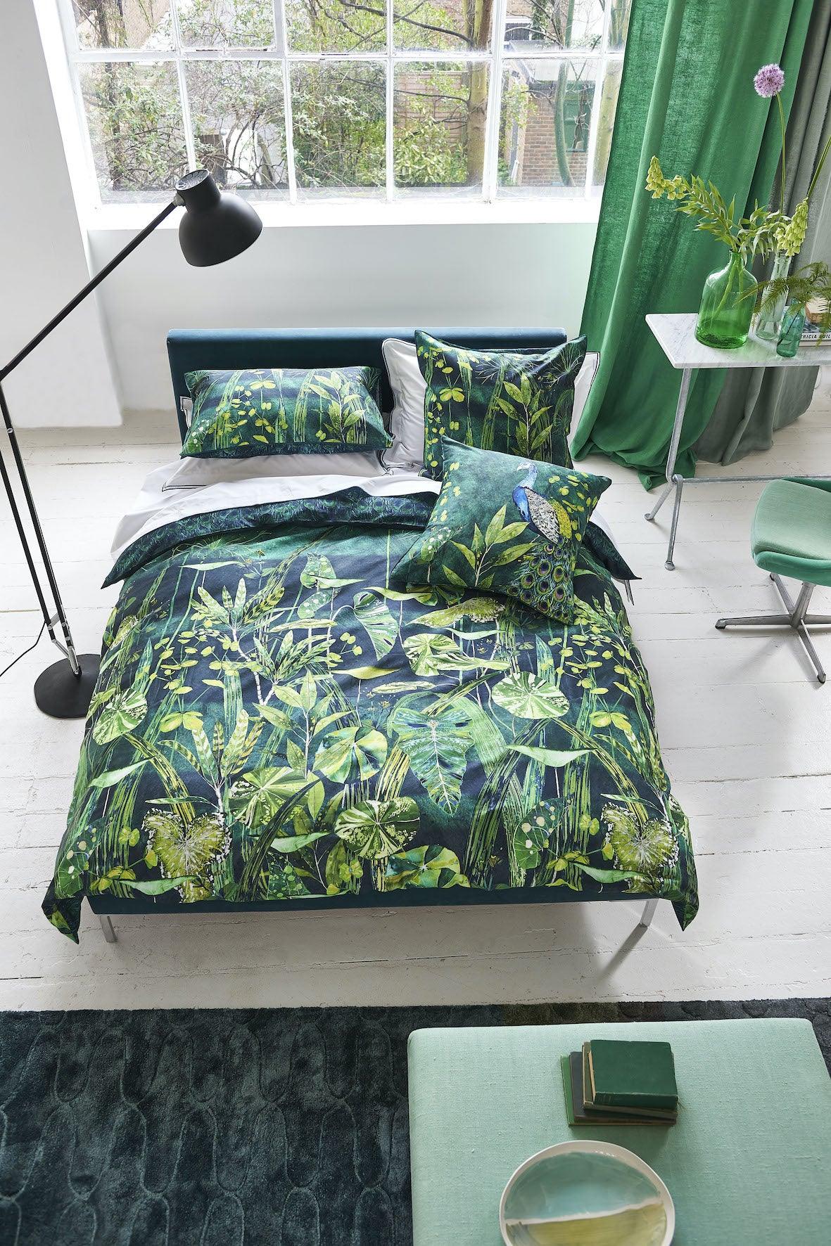 Capa de Edredon Designers Guild Arjuna Leaf - Stoc Casa