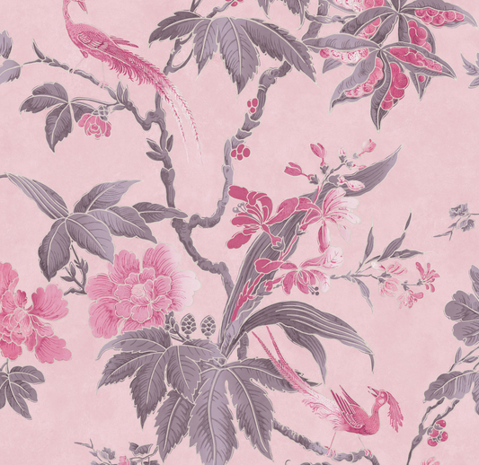 Fondo de pantalla Little Greene Paradise - Rosa