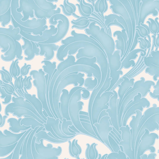 Papel pintado Little Greene Tulip - Azul pálido