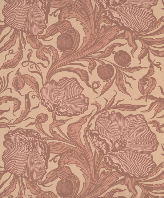 Fondo de pantalla de Little Greene Poppy Trail - Mascarada