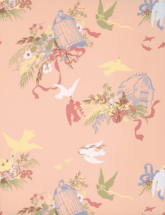 Fondo de pantalla de Little Greene Volières - Confeti
