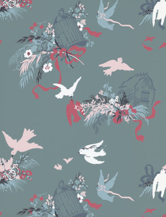 Fondo de pantalla de Little Greene Volières - Etruria