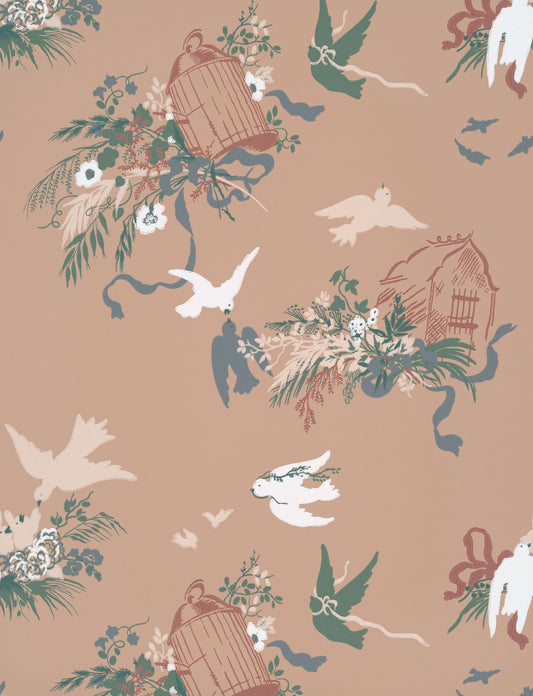 Fondo de pantalla de Little Greene Volières - Mascarada