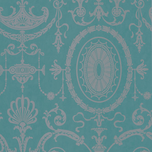 Papel pintado de Pall Mall de Little Greene - Canton Gold