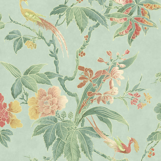 Papel de Parede Little Greene Paradise - Aquamarine
