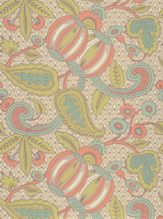 Papel pintado de granada de Little Greene - Bazaar
