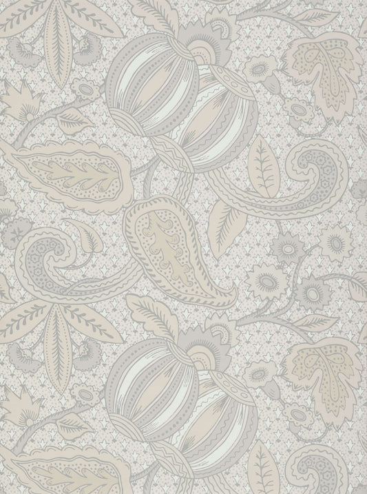 Papel pintado de granada de Little Greene - Escala de grises