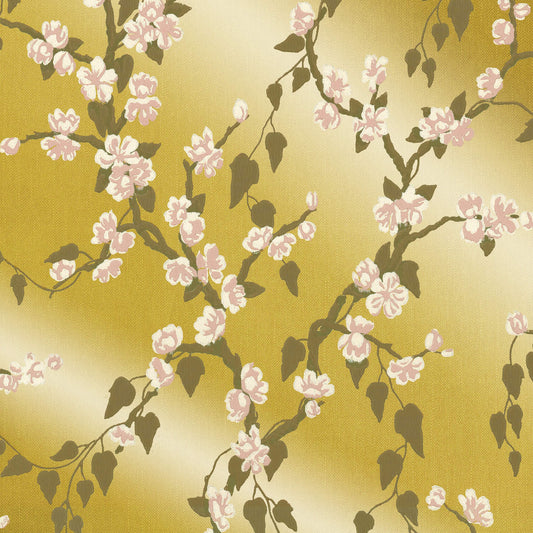 Papel pintado de Little Greene Sakura - Brillo amarillo