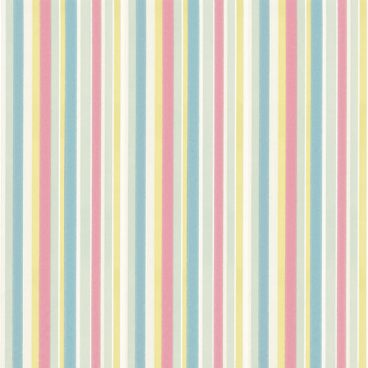 Papel pintado de rayas Little Greene Tailor - Pastel