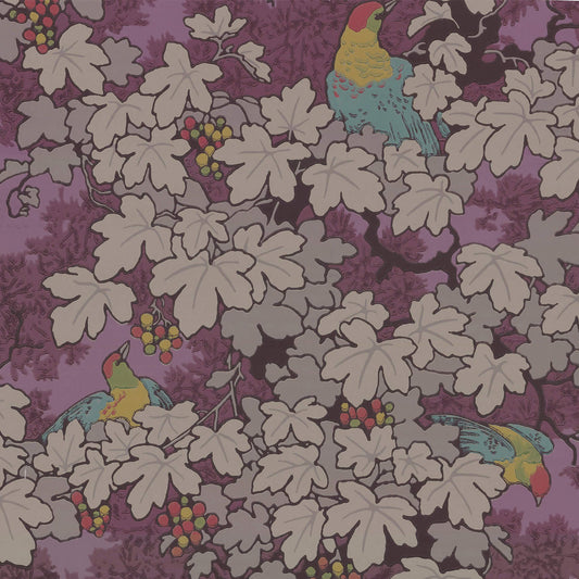 Papel pintado Little Greene Vine - Rojo