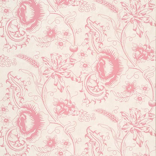 Papel pintado monocromático con bloques de madera de Little Greene - Cómoda