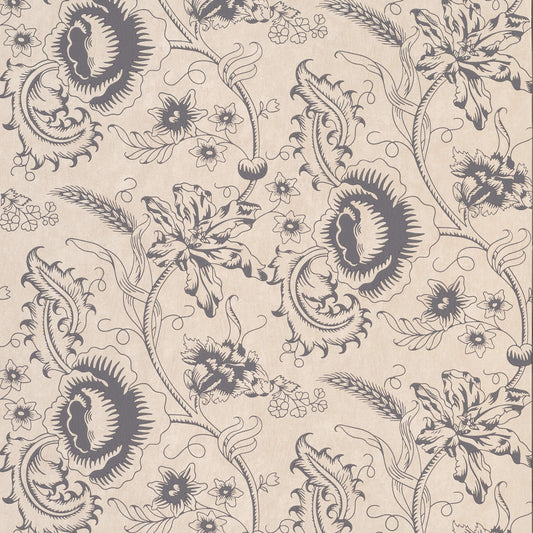 Papel pintado monocromático con bloques de madera de Little Greene - Knightsbridge
