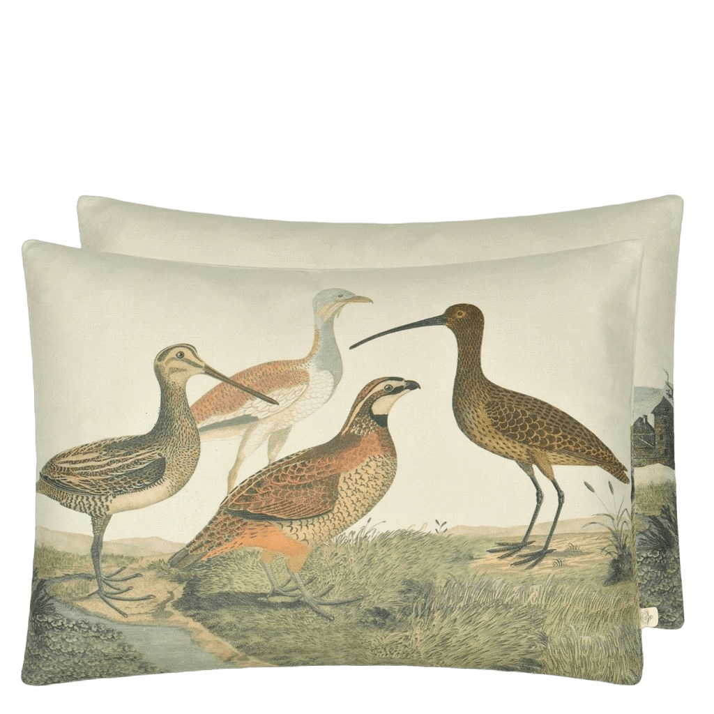 Almofada John Derian Birds Of A Feather Parchment - Stoc Casa