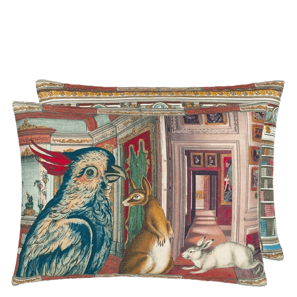 Almofada John Derian In The Library Sepia - Stoc Casa