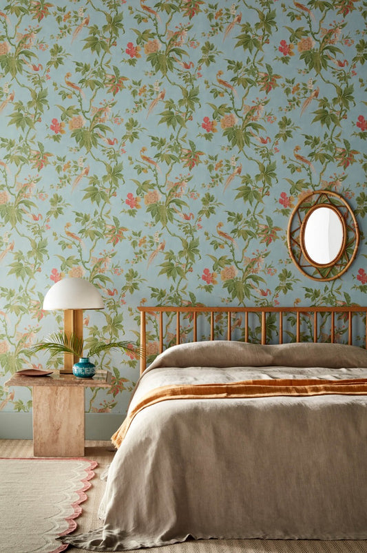 Fondo de pantalla de Little Greene Paradise - Azul