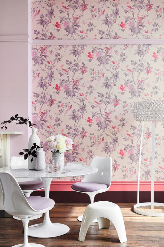 Fondo de pantalla Little Greene Paradise - Rosa