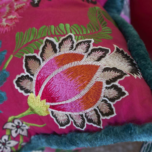 Almofada Designers Guild Brocart Decoratif Embroidered Cerise - Stoc Casa