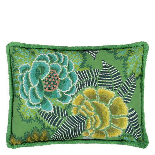 Almofada Designers Guild Rose De Damas Embroidered Jade - Stoc Casa
