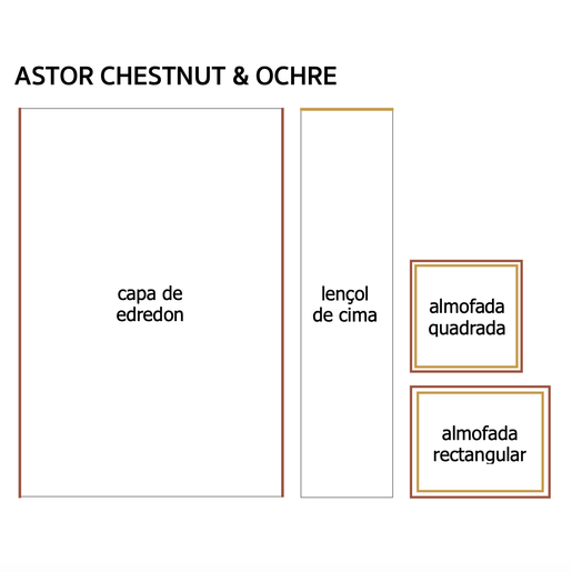 Capa de Edredon Designers Guild Astor Ochre/Chestnut - Stoc Casa