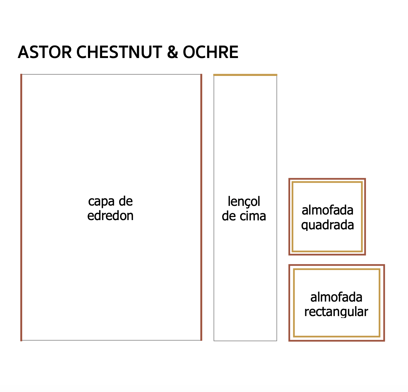 Lençol de Cima Designers Guild Astor Ochre/Chestnut - Stoc Casa