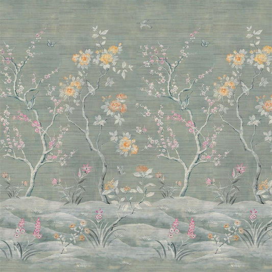 Papel de Parede Designers Guild Manohari Grasscloth Blossom - Stoc Casa