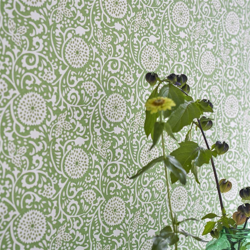 Designers Guild Shaqui Emerald Wallpaper – Stoc Casa