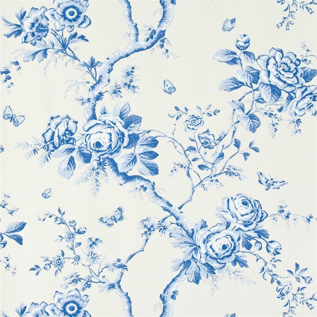 Papel de Parede Ralph Lauren Ashfield Floral - Delft - Stoc Casa