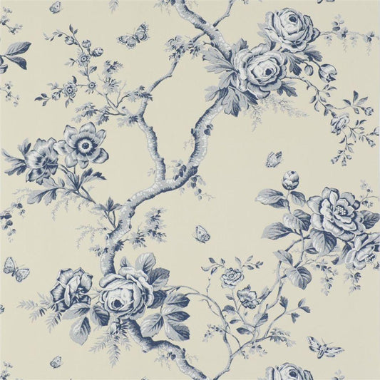 Papel de Parede Ralph Lauren Ashfield Floral - Sapphire - Stoc Casa